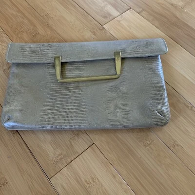 Bolso de mano vintage para mujer con diseño de piel de serpiente Foto 1 de 4