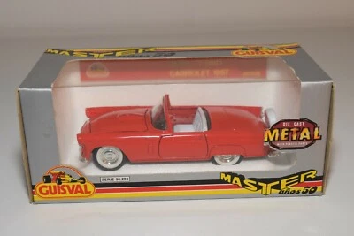 WW 1:32 GUISVAL FORD THUNDERBIRD T-BIRD CABRIOLET 1957 ROSSO NUOVO CON SCATOLA - Immagine 1 di 4