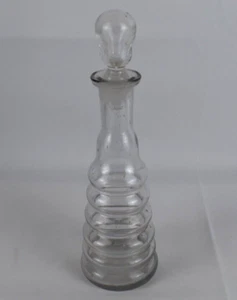 ALTE ABSINTH TOPETTE ANNELEE 6 DOSEN AUS MUNDGEBLASENEM GLAS 1900 - Bild 1 von 3