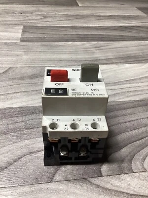 ARRANCADOR MOTOR SEMENS 3VE1010-2K #118N3 Foto 1 de 4