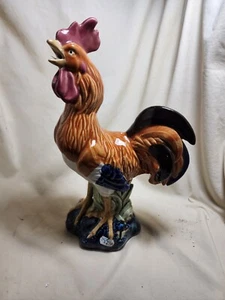 Vintage Chinese Porcelain Rooster Tang dynastry style, Drip Glaze Pottery - Picture 1 of 10