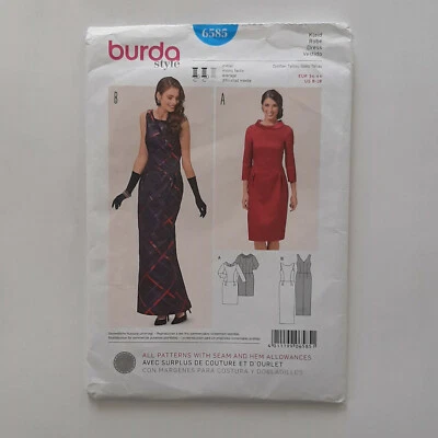 Burda 6585 dress sewing pattern - Size 8 - 18 - complete - Image 1 of 2