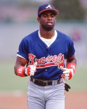 Atlanta Braves DEION SANDERS Glossy 8x10 Photo Baseball Poster Print