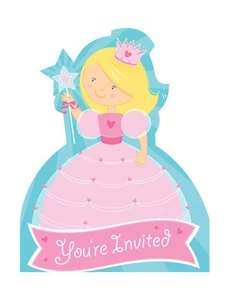 Fairytale Princess Invitations (8) - Birthday Party Supplies - Picture 1 of 1