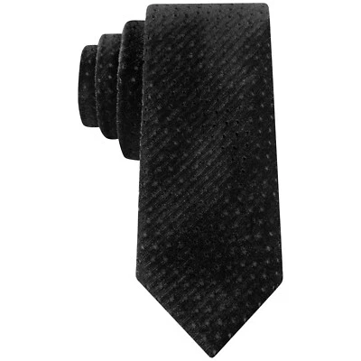 Corbata delgada cola pindot terciopelo perforado negro SEAN JOHN Foto 1 de 4
