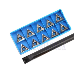 S20R-STFCR16 Torno Torneado Portaherramientas Barra Taladradora Agujero Interior + Insertos TCGT16T304-AK - Imagen 1 de 6