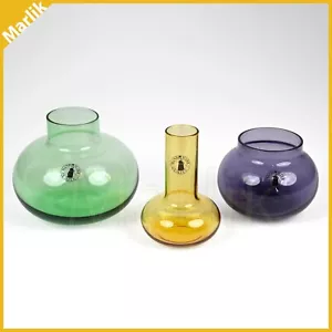 Set of 3, IKEA TJARLEK Mini Vase, Multicolor Glass, 505.871.02 Handmade Quality - Picture 1 of 6