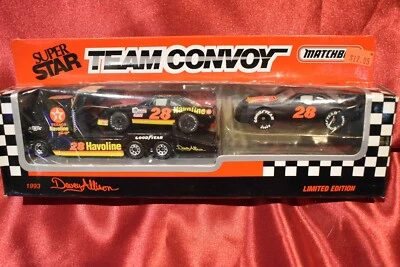 NIB 1993 Matchbox Super Star Team Convoy #28 Davey Allison Nascar NEW  - Image 1 of 2