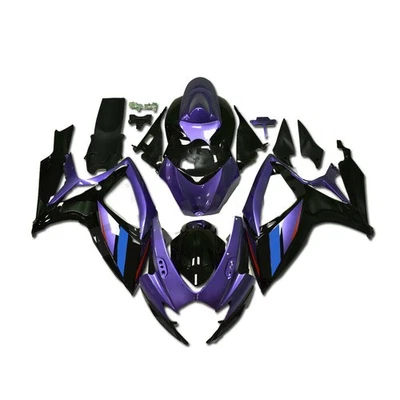 Kit de carenado negro púrpura para Suzuki GSXR600 GSXR750 2006 2007 carrocería de inyección Foto 1 de 4