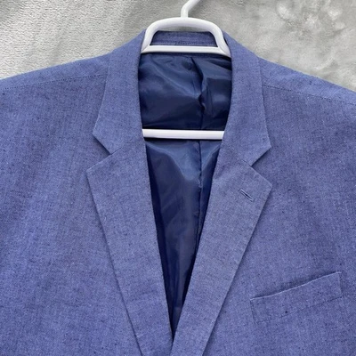 Blazer Stafford Para Hombre Talla 52S Mezcla de Lino Abrigo Chaqueta Deportiva Traje GRAN ALTO CORTO Foto 1 de 4