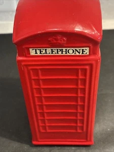 Banco de cabina telefónica británico rojo de colección - Imagen 1 de 5