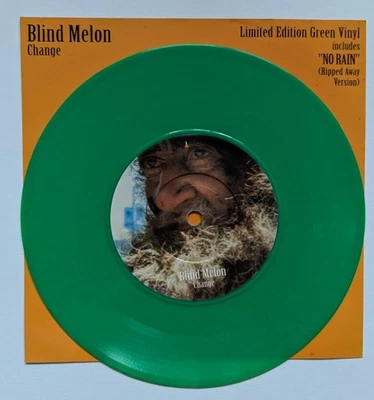 BLIND MELON - 1992 Green Vinyl 45rpm "Change" (Album Version) and "No Rain" - Image 1 of 3