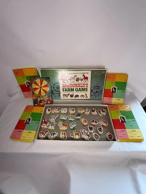 MacDonald's Farm Board Game Animals Farm Spinner Vtg 1965 County Fair Selchow - Image 1 of 4