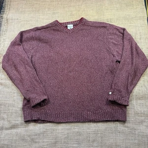 Columbia Woman's 100% Cotton Soft V-Neck Brick Red Sweater Size Large - Picture 1 of 5