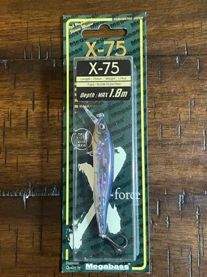 Novo Megabass EUA X-75 X-nanahan Edição Limitada Raro GP Kikyou - Imagem 1 de 4