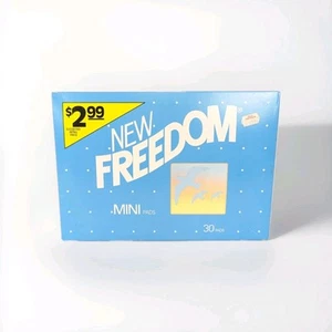 1988 NEW Freedom Mini Pads Light Flow Sealed Box Of 30 RARE 80s - Picture 1 of 4