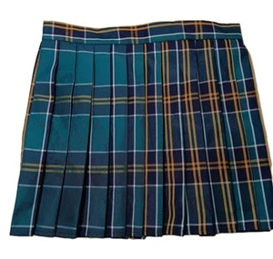 Plaid Pleated XXL Skater Grunge Preppy Mini Skirt Academia School Coquette NWT - Picture 1 of 5