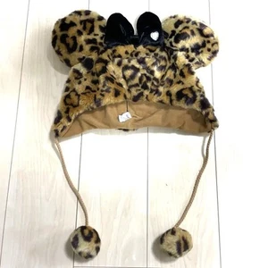 Leopard Mickey Hat Disney Disneyland Retro Heisei Style Used Women's - Picture 1 of 1