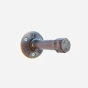 Ganci lunghi ferro resistente rivestimento tubo industriale cesto appendiabiti gancio da parete in acciaio - Foto 1 di 9