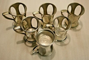 Juego de 6 - Tazas de lirio antiguas de 4" - Brooklyn Nueva York de 1900 - Imagen 1 de 10