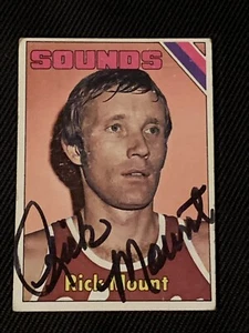 RICK MOUNT 1975-76 TOPPS SIGNED AUTOGRAPHED CARD #261 ABA MEMPHIS SOUNDS - Picture 1 of 1