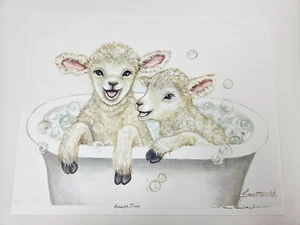 Baath Time 17"x11" Mishell Swartwout Signed Print - Picture 1 of 4