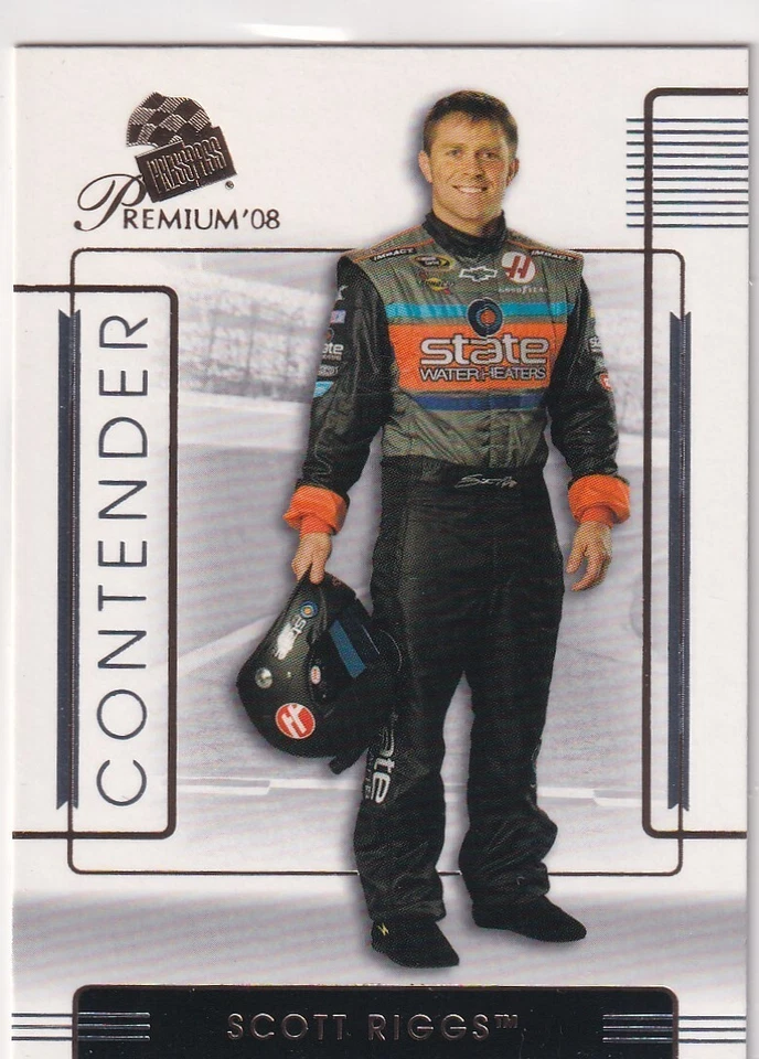 2008 PRESS PASS PREMIUM SCOTT RIGGS CONTENDER NASCAR RACING JC-2922 - Image 1 of 1