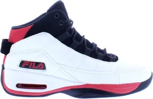 FILA EIGHT-FIVE VIZ MID BASKETBALL SNEAKER MEN SHOES WHITE/BLACK/RED SIZE 12 NEW - Picture 1 of 6