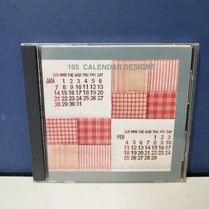 Janome Sewing Machine Memory Card 105 CALENDAR DESIGNS Embroidery Design - Imagen 1 de 4