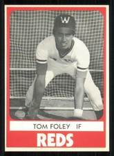 1980 Waterbury Reds TCMA #19 Tom Foley