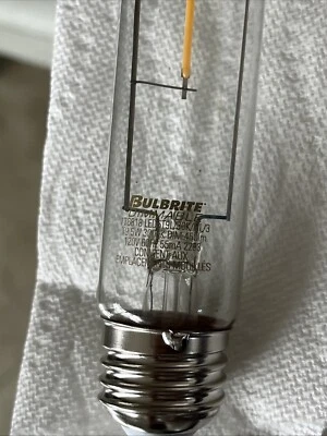 Bulbrite 40Watt Equivalent T9 Clear Dimmable Edison Light Bulb Warm White2PK LED - Image 1 of 2