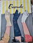 1957 Crescendoe Bernice Ode Nuance Gloves Rene Gruau Art Vintage Fashion ad
