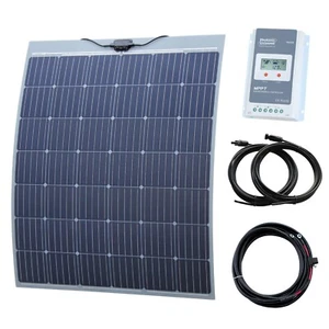 210W semi-flexible fibreglass solar charging kit camper/campervan/pop up roof - Picture 1 of 5