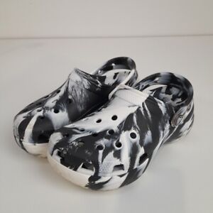 Crocs Women 6 Original Style Black White Marbled UK4 -WRDC