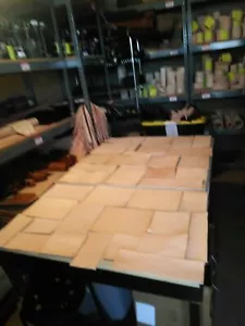 WD-47 SCRAP FULL GRAIN VEGTAN NATURAL LEATHER 5/6 TO 8/9 OZ SQUERS PRE-CUTS - Picture 1 of 4