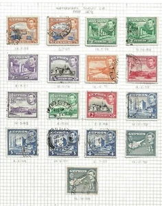 CHIPRIOTA (ENV-125) 1938 SG151-163 JUEGO COMPLETO DE 28 TONOS INC Y PERFS BUENO A FINO U - Imagen 1 de 2