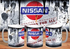 Nissan Car Distressed Oil Can Tea/Coffee Mugs - Picture 1 of 2