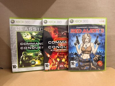 Command & Conquer 3 Tiberium Wars, Red Alert, Kanes Wrath Xbox 360 With Manuals - Image 1 of 4