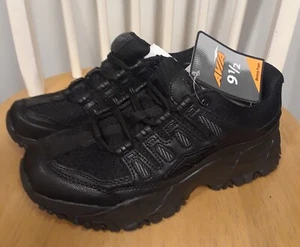 Women's AVIA Black Athletic Shoes Elevate Low Top Lace Up Sneakers Sz 9.5 New - Picture 1 of 4