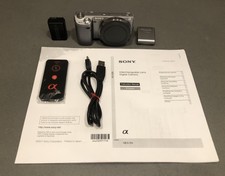 Sony NEX-5N 16MP Mirrorless Digital Camera Body, Silver With Flash, Remote, Batt