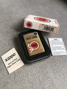 ZIPPO Lucky Strike Gold Limited Edition Pinned Girl - Picture 1 of 10
