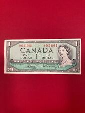 1954 Canada 1 Dollar  Bouey / Rasminsky Banknote Circulated Repeater Serial #