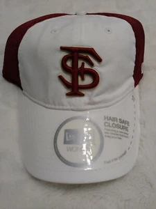 Florida State Seminoles New Era Women's Adjustable Hat Cap NWT White Red CLEAN - Picture 1 of 5