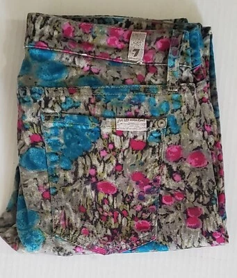 Ladies 7 For All Mankind - Multicolor Skinny Leg Pants - Soft Texture - Size 27 - Image 1 of 4