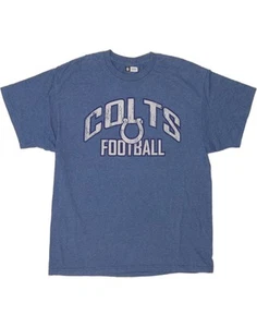NFL TEAM APPAREL Mens Graphic T-Shirt Top XL Blue Cotton DL60 - Picture 1 of 3