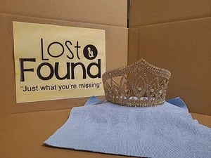 Diadem Gold/Strass Kristalle Braut Prinzessin Festzug Krone mit Kämmen - Bild 1 von 10