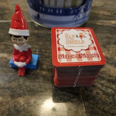 THE ELF ON THE SHELF CHRISTMAS TRADITION Memory Match Card Game w/Figure In Box - Image 1 of 2