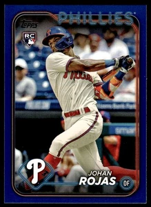 Topps Johan Rojas #209 2024 venta al por menor azul real radiocontrol Philadelphia Phillies - Imagen 1 de 2