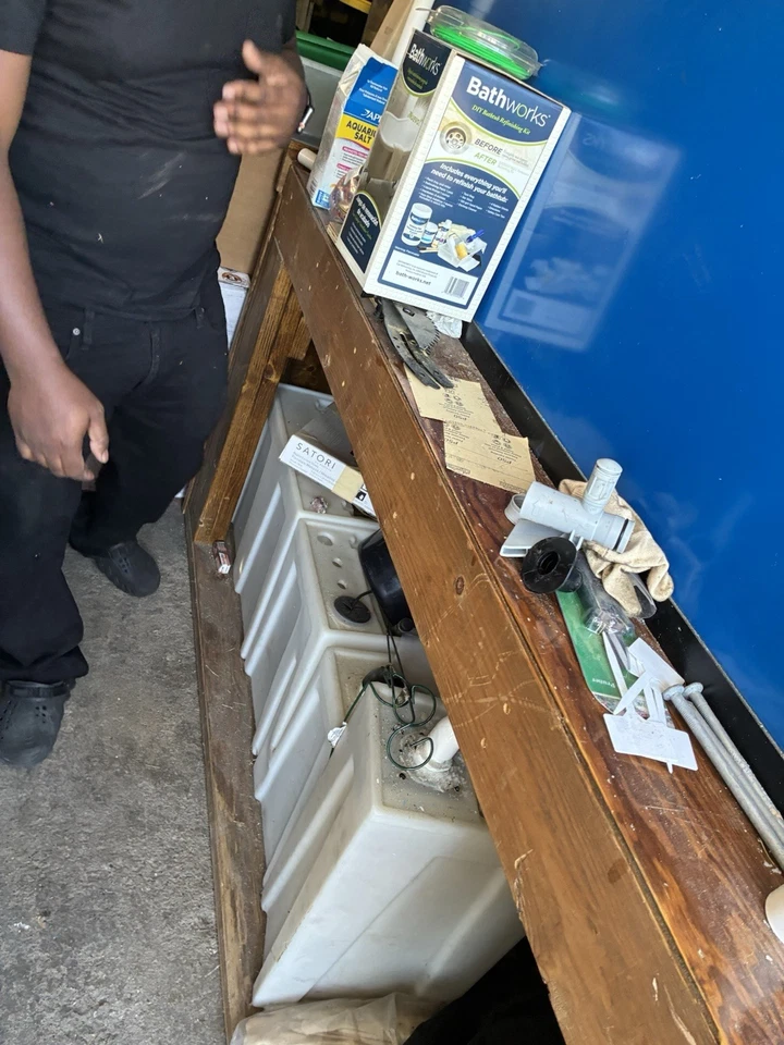 135 Gallon aquarium STAND With seamless sump - Image 1 of 4