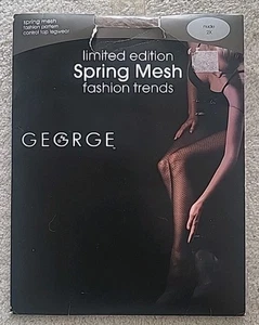 George Ltd. nuovo Edizione Spring Mesh Motived Control Top Legwear Tubo Nudo 2X   - Foto 1 di 5